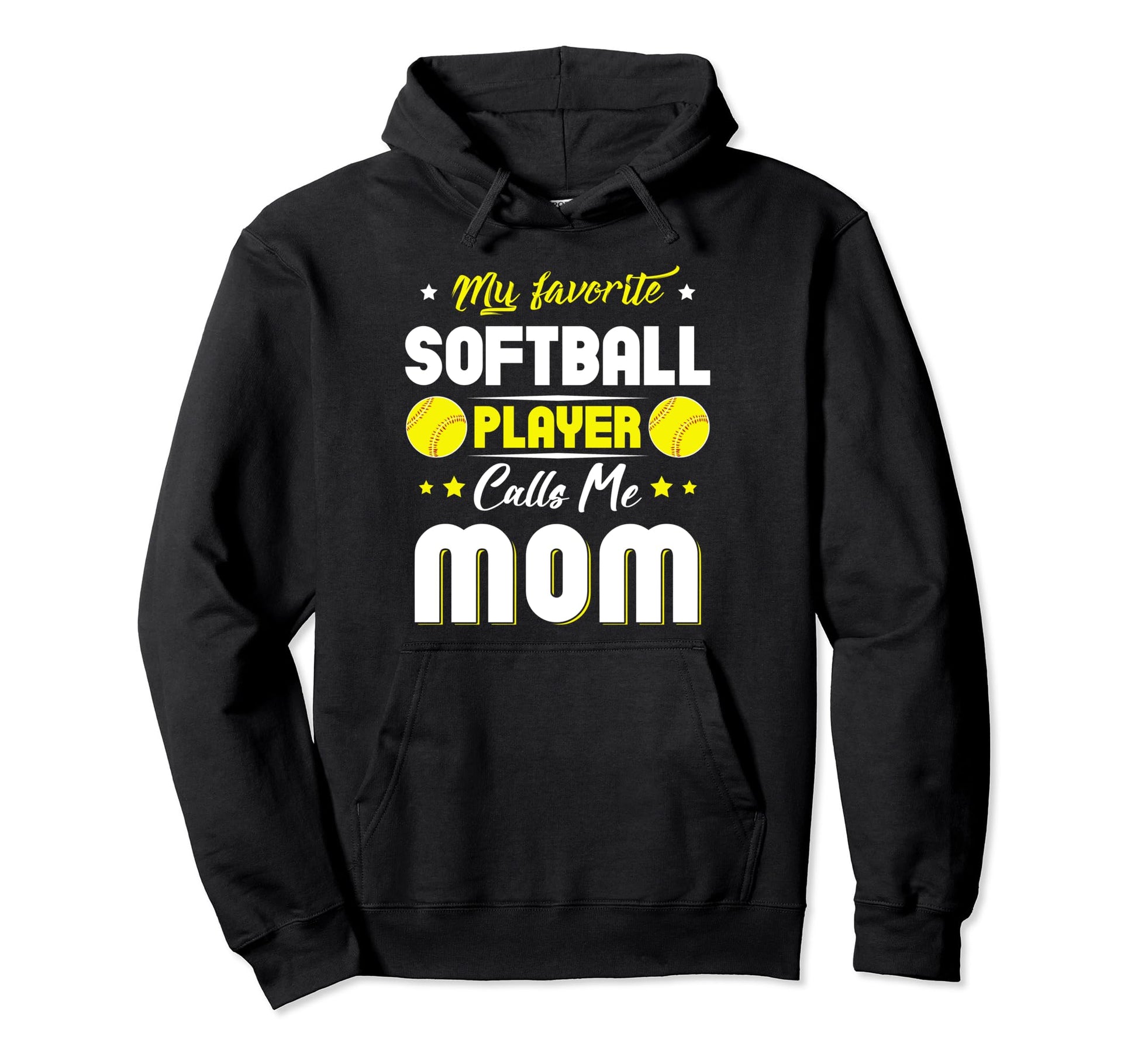 My Favorite Softball Player Calls Me Mom Hoodie - Aesthetic Graphic Unisex - T-Shirt, Sweatshirt, Hoodie