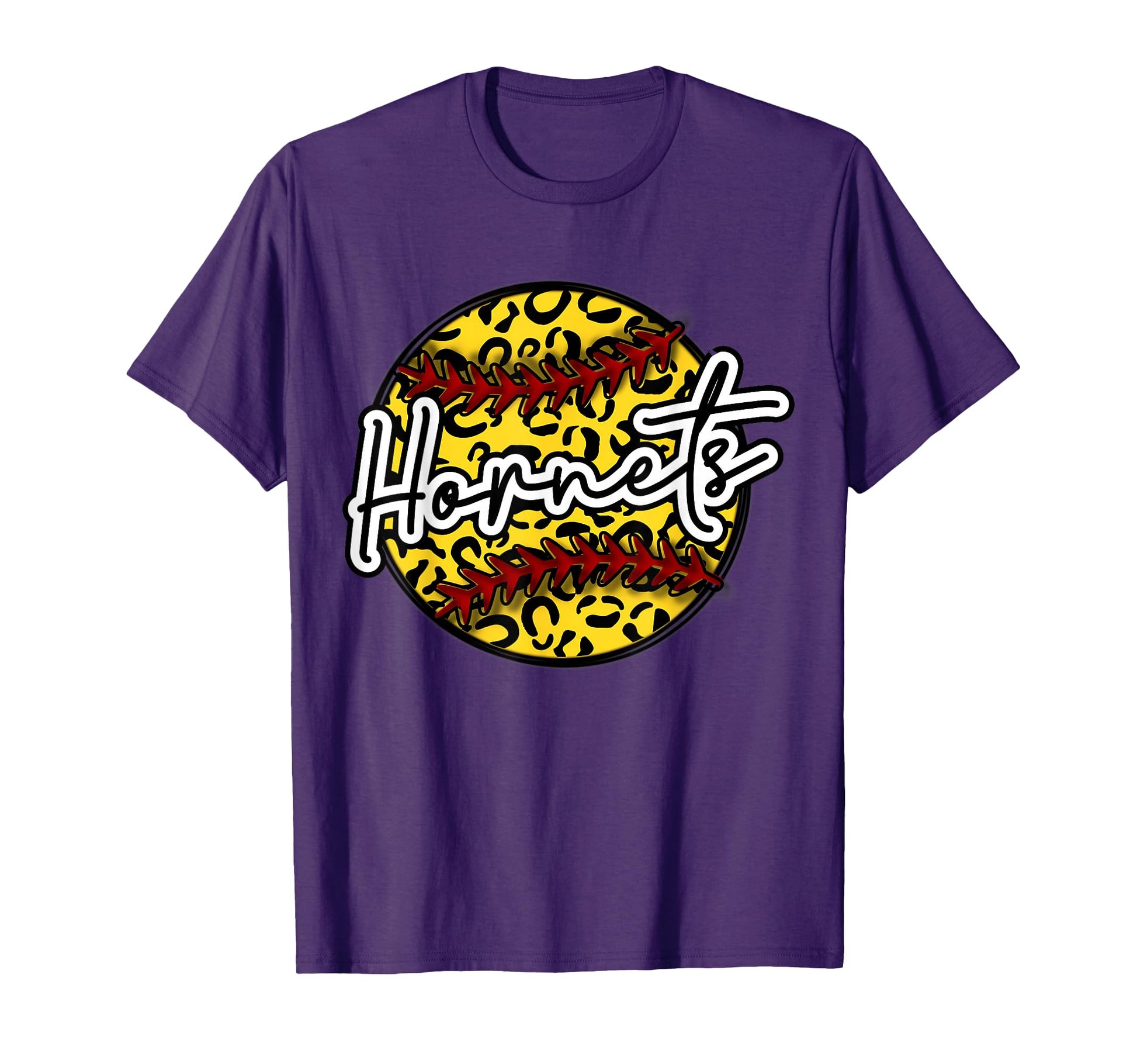 Hornets Leopard Cheetah Softball T-Shirt - Streetwear Style for Adults - T-Shirt, Sweatshirt, Hoodie