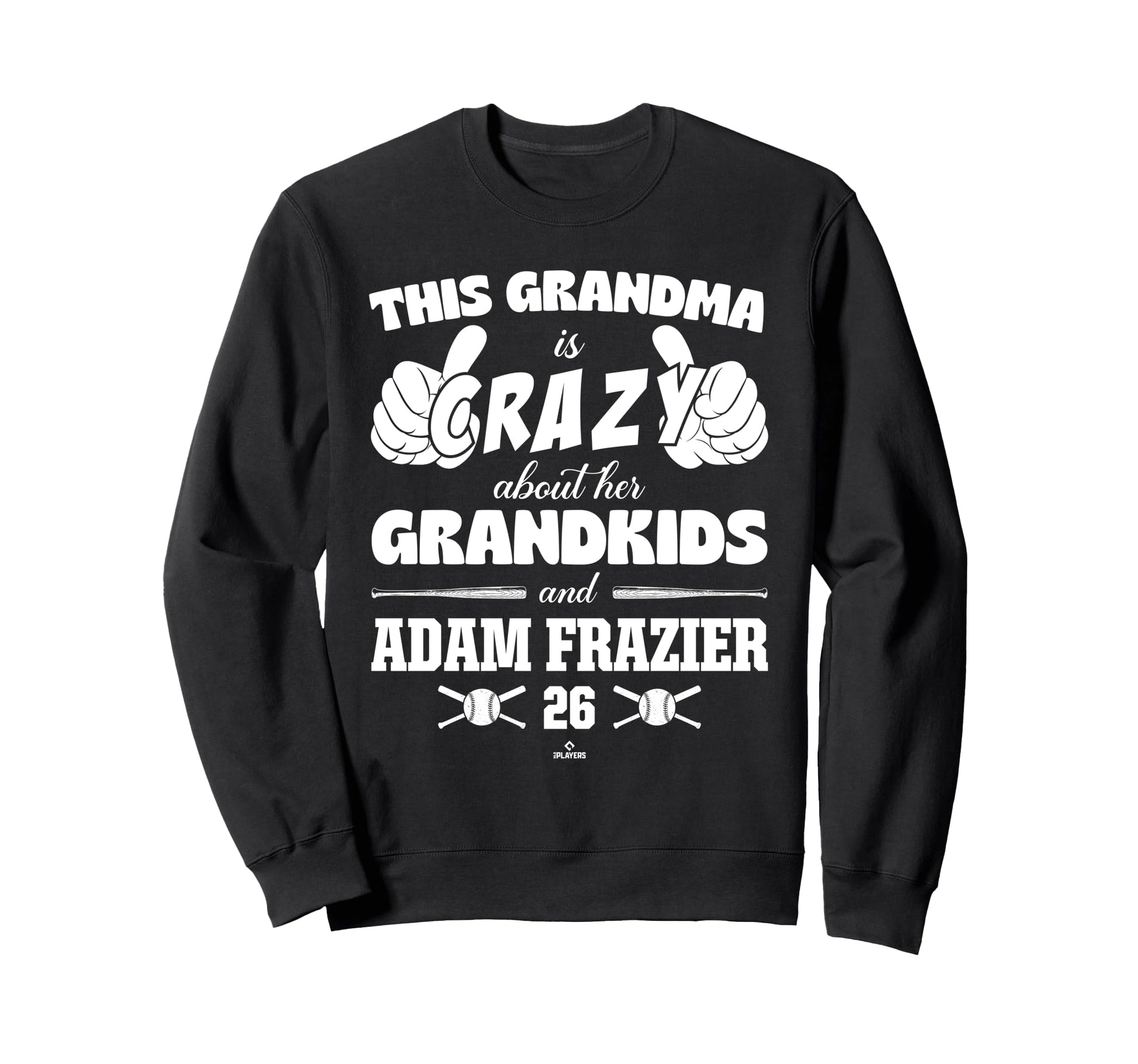 Grandma Crazy Adam Frazier Kansas Sweatshirt - Trendy Graphic for Adults - T-Shirt, Sweatshirt, Hoodie