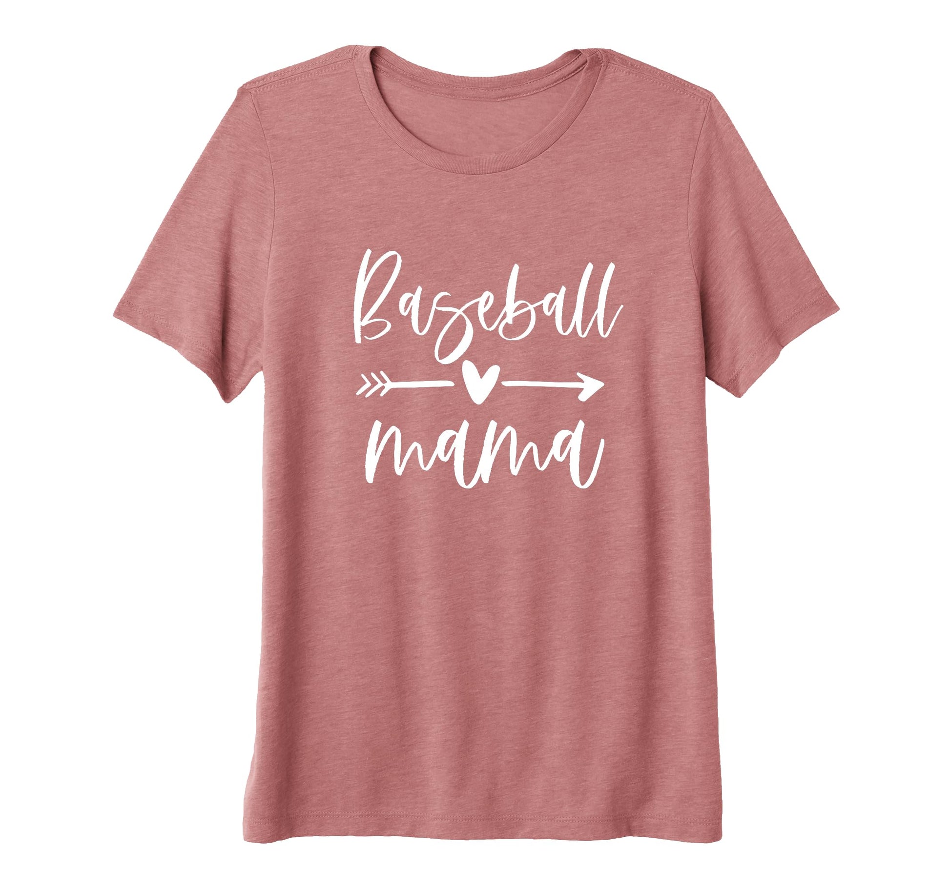 Womens Mom Baseball Mama Love Sports T-Shirt - Minimalist Print for Adults - T-Shirt, Sweatshirt, Hoodie