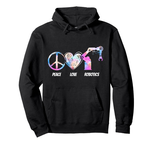 Robot Robotics Engineer Tie Dye Female Hoodie - Minimalist Print Men Women - T-Shirt, Sweatshirt, Hoodie