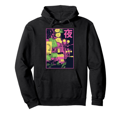 Aesthetic Vaporwave Japan 80S 90S Hoodie - Custom Art Print Men Women - T-Shirt, Sweatshirt, Hoodie