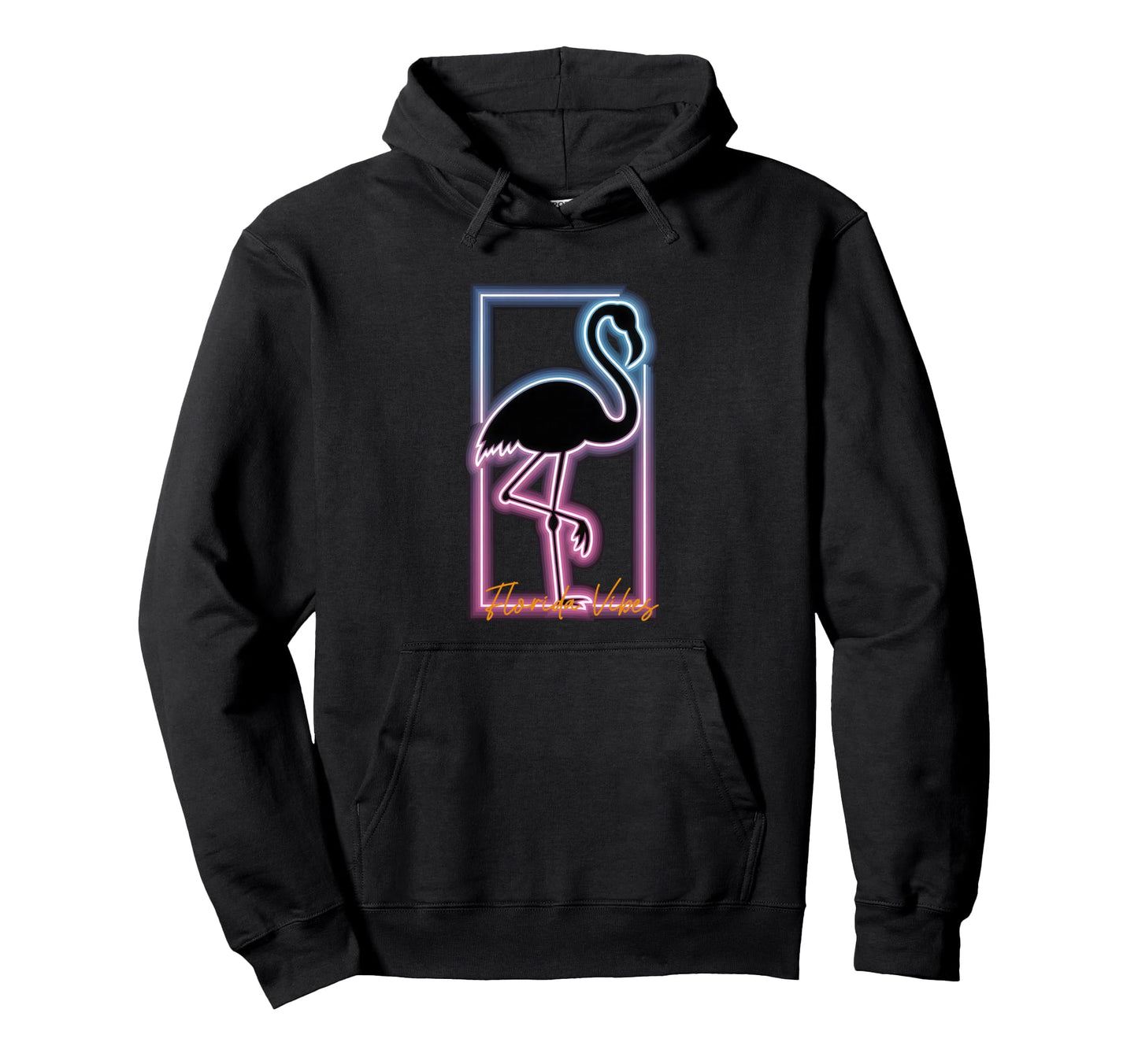 Retrowave Flamingo 1980S Synthwave Hoodie - Streetwear Style for Adults - T-Shirt, Sweatshirt, Hoodie