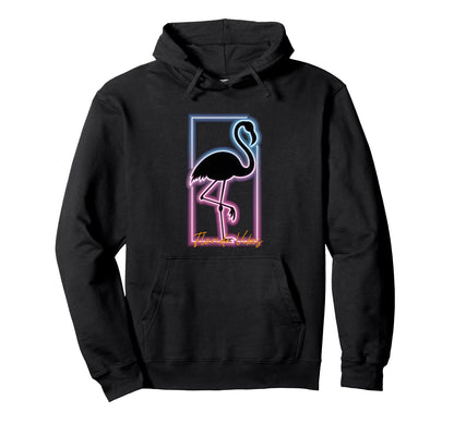 Retrowave Flamingo 1980S Synthwave Hoodie - Streetwear Style for Adults - T-Shirt, Sweatshirt, Hoodie