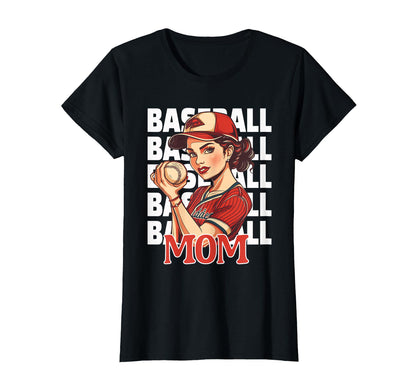 Proud Baseball Mom Game Days T-Shirt - Minimalist Print for Adults - T-Shirt, Sweatshirt, Hoodie
