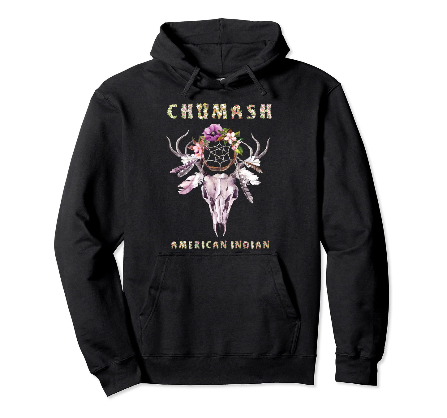 Chumash American Indian Tribe Boho Hoodie - Fun Novelty Design Unisex - T-Shirt, Sweatshirt, Hoodie