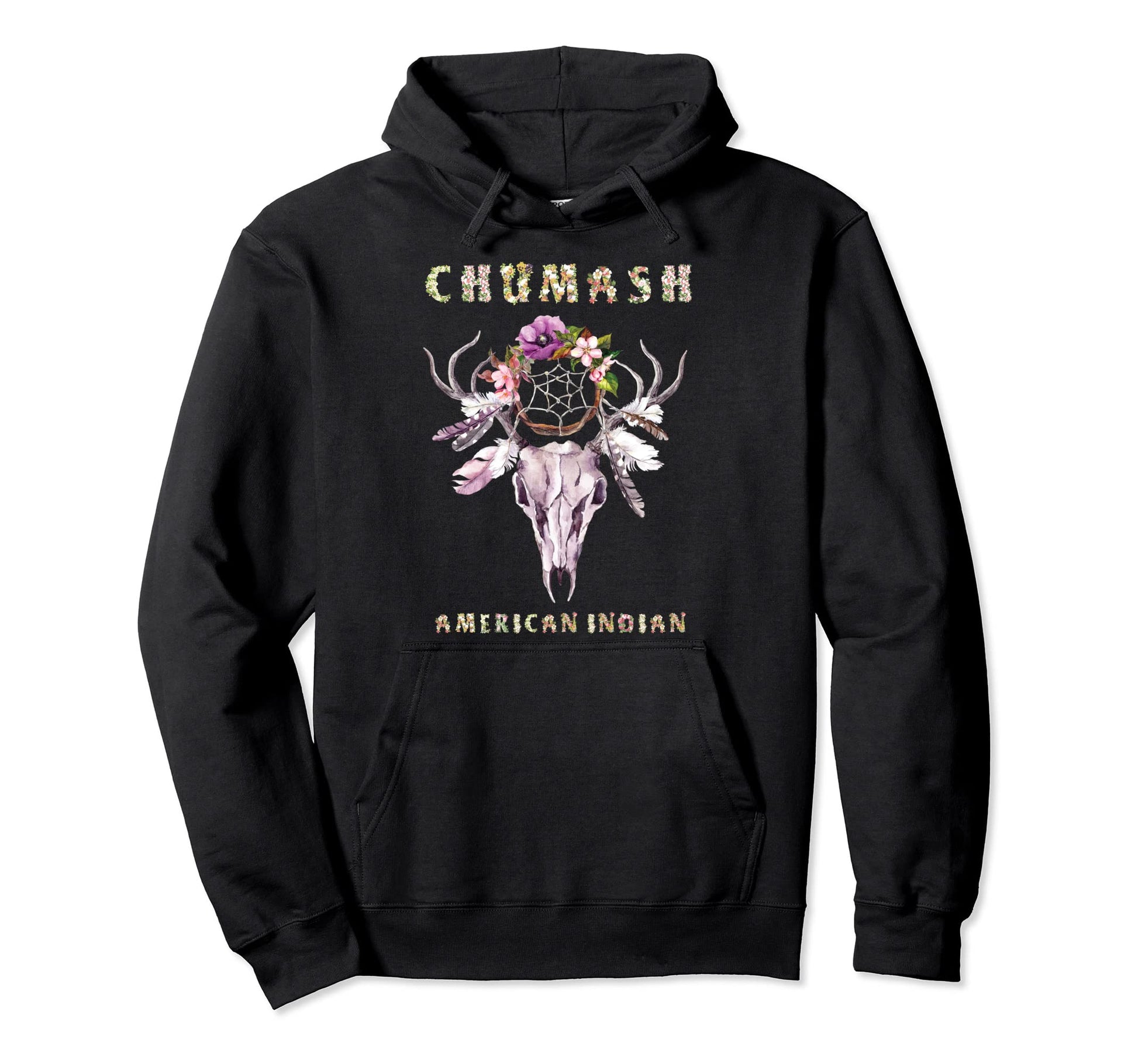 Chumash American Indian Tribe Boho Hoodie - Fun Novelty Design Unisex - T-Shirt, Sweatshirt, Hoodie