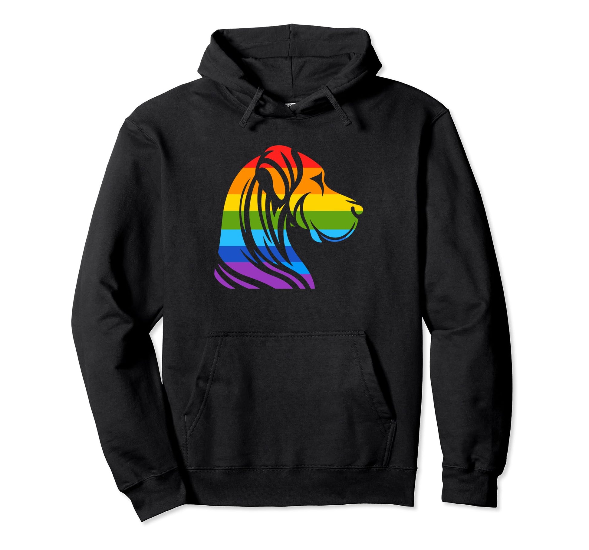 Great Dane Rainbow Lgbt Lesbian Gay Hoodie - Trendy Graphic for Adults - T-Shirt, Sweatshirt, Hoodie