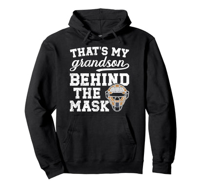 Proud Baseball Catcher Grandma Baseball Hoodie - Graphic Print Unisex - T-Shirt, Sweatshirt, Hoodie