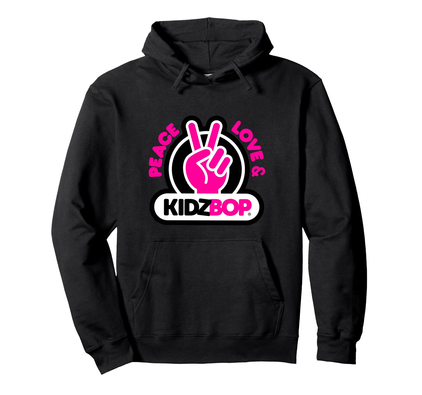 Kidz Bop Peace Love Hoodie - Unique Graphic for Adults - T-Shirt, Sweatshirt, Hoodie