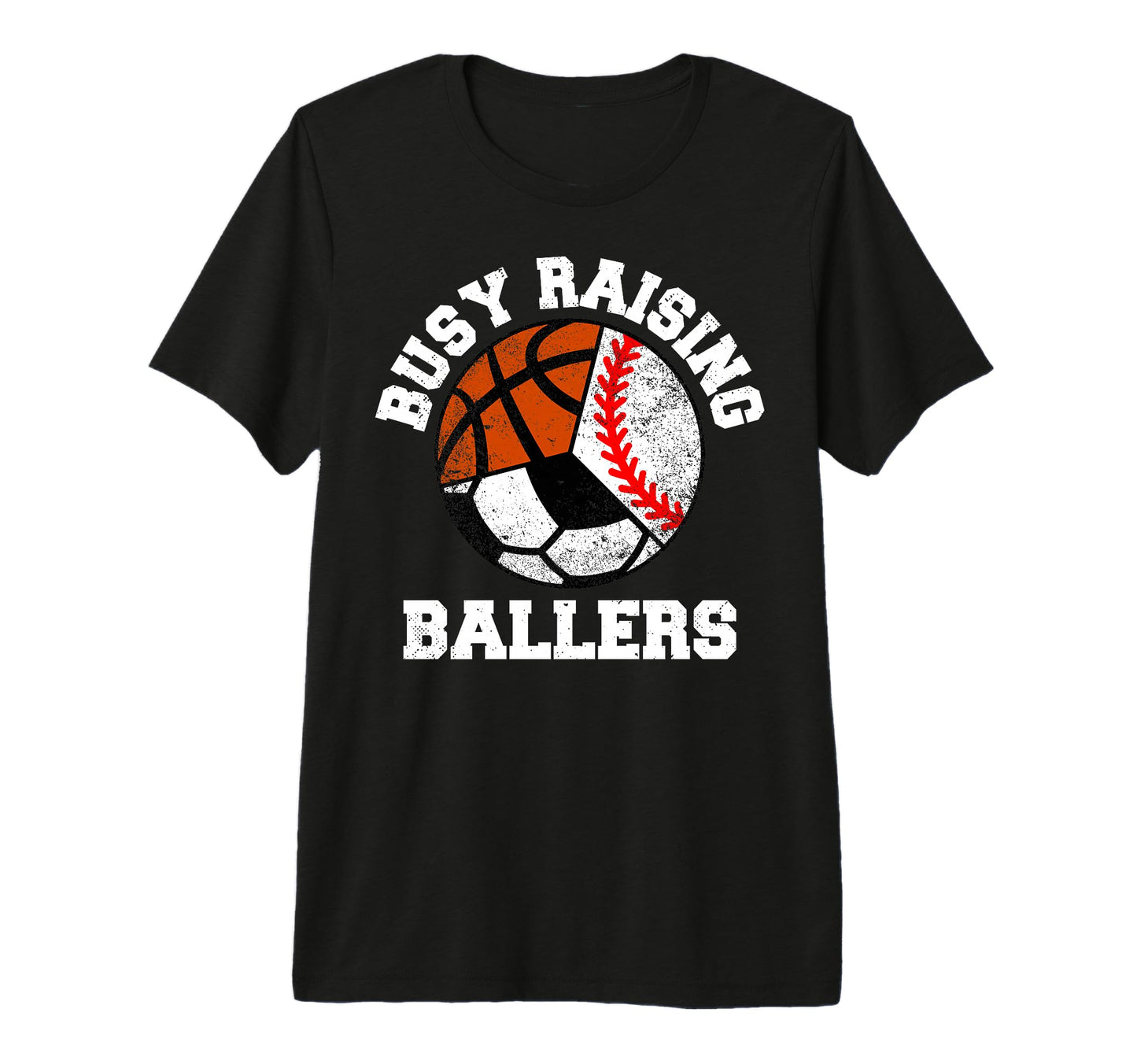 Busy Raising Ballers Funny Baseball T-Shirt - Minimalist Print Men Women - T-Shirt, Sweatshirt, Hoodie