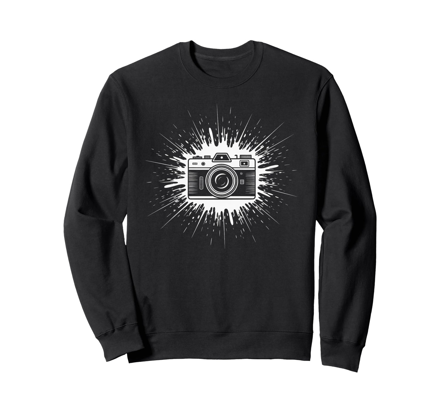 Camera Photo Photography Flash Lens Sweatshirt - Fun Novelty Design Unisex - T-Shirt, Sweatshirt, Hoodie