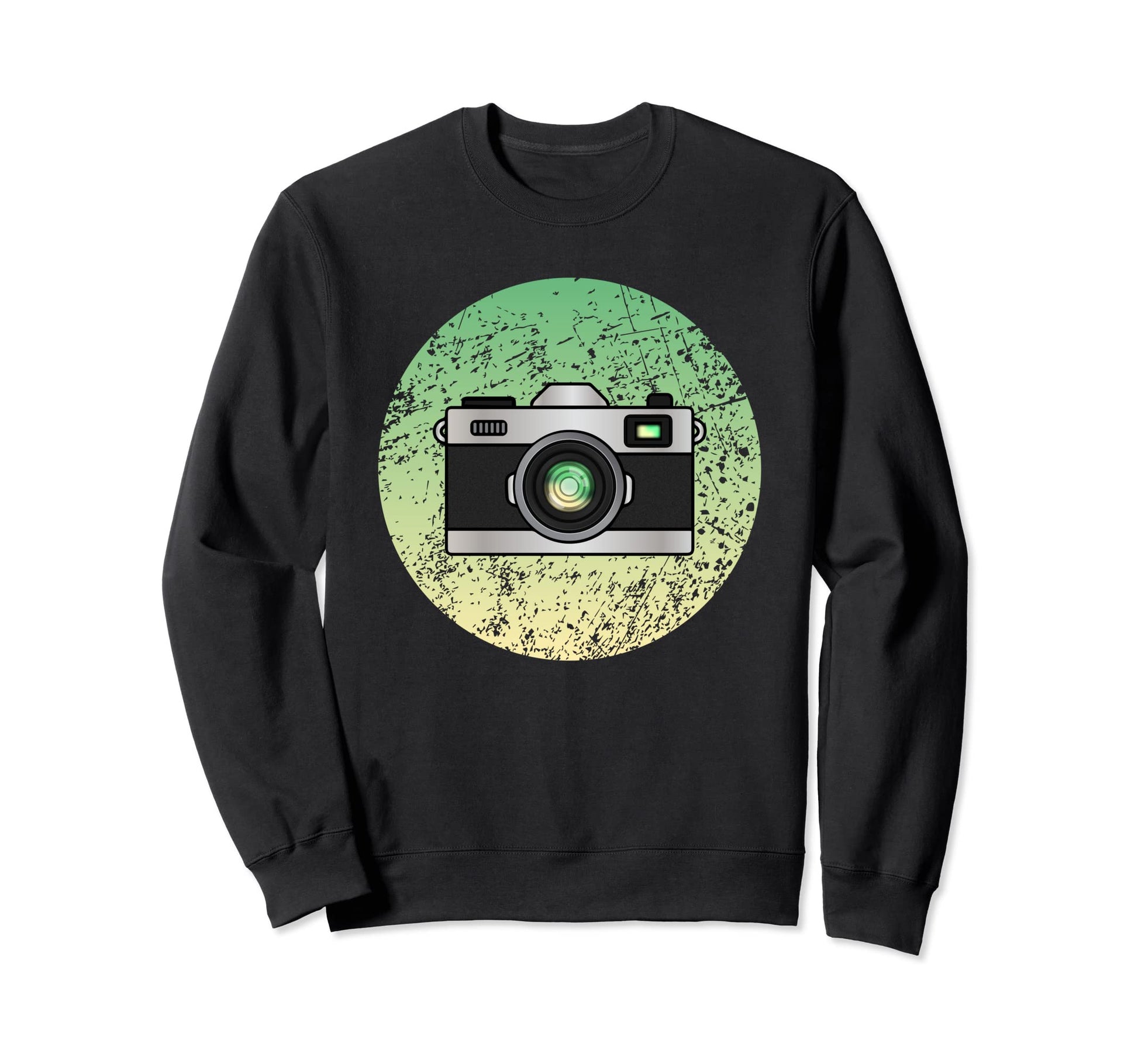 Photography Camera Distress Sweatshirt - Trendy Graphic Men Women - T-Shirt, Sweatshirt, Hoodie