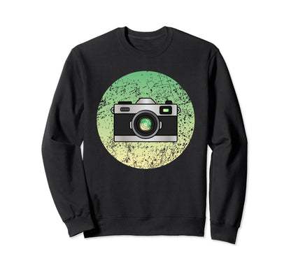 Photography Camera Distress Sweatshirt - Trendy Graphic Men Women - T-Shirt, Sweatshirt, Hoodie