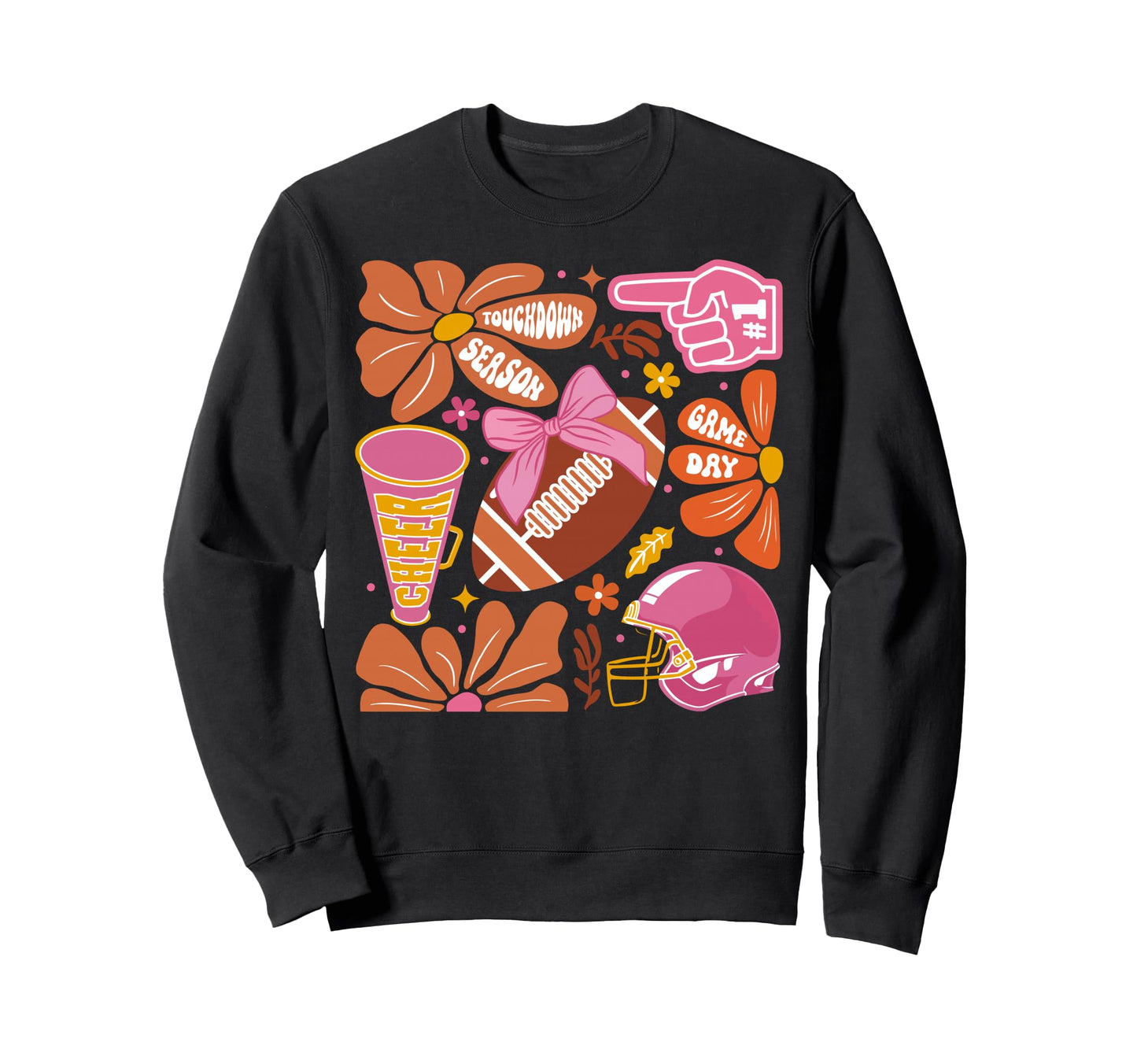 Touchdown Season Football Game Day Sweatshirt - Trendy Graphic Unisex - T-Shirt, Sweatshirt, Hoodie
