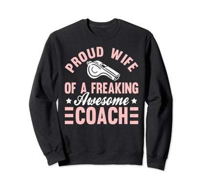 Coach Baseball Basketball Cheer Sweatshirt - Aesthetic Graphic for Adults - T-Shirt, Sweatshirt, Hoodie