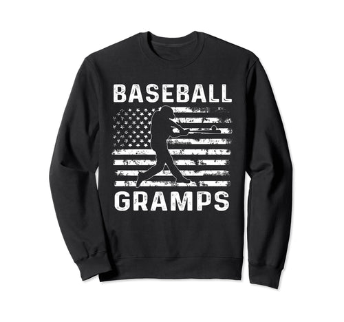 Baseball Gramps Grandpa Usa Flag Sweatshirt - Novelty Apparel Men Women - T-Shirt, Sweatshirt, Hoodie