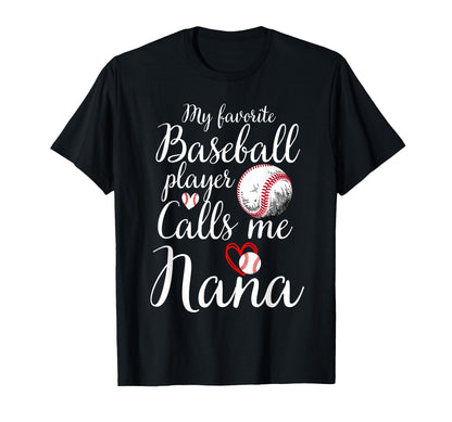 My Favorite Baseball Player Calls Me T-Shirt - Aesthetic Graphic Unisex - T-Shirt, Sweatshirt, Hoodie