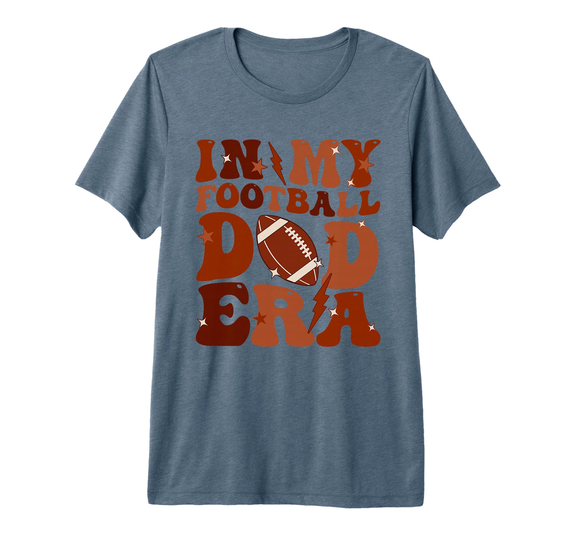 Groovy My Football Dad Era Fathers Day T-Shirt - Graphic Print Men Women - T-Shirt, Sweatshirt, Hoodie