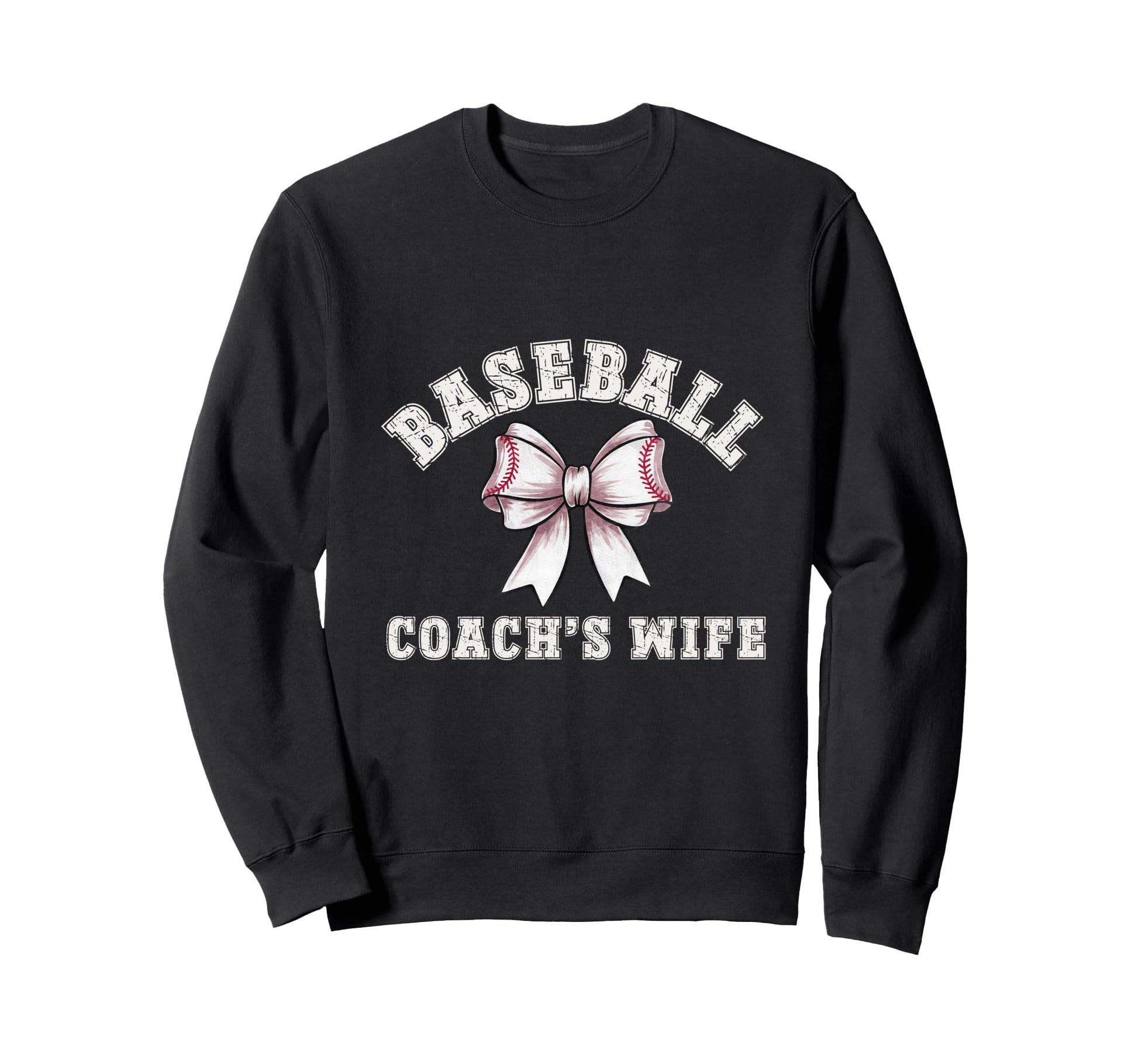 Coquette Baseball Coachs Wife Bow Sweatshirt - Aesthetic Graphic Unisex - T-Shirt, Sweatshirt, Hoodie