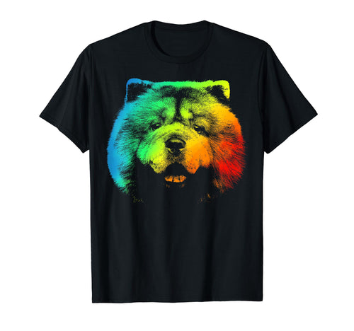 Chow Chow Colorful Rainbow T-Shirt - Streetwear Style Unisex - T-Shirt, Sweatshirt, Hoodie