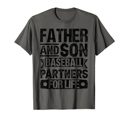 Father Son Baseball Partners Life T-Shirt - Minimalist Print Unisex - T-Shirt, Sweatshirt, Hoodie