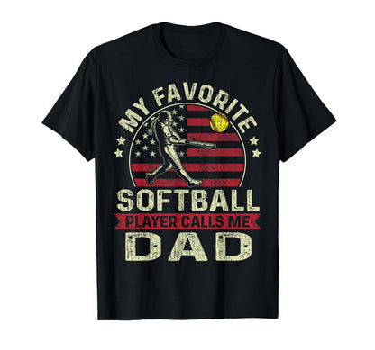 Fathers Day My Favorite Softball T-Shirt - Trendy Graphic for Adults - T-Shirt, Sweatshirt, Hoodie