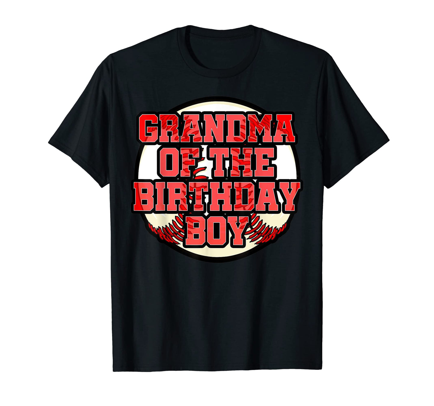 Grandma Birthday Baseball Bday Party T-Shirt - Custom Art Print for Adults - T-Shirt, Sweatshirt, Hoodie