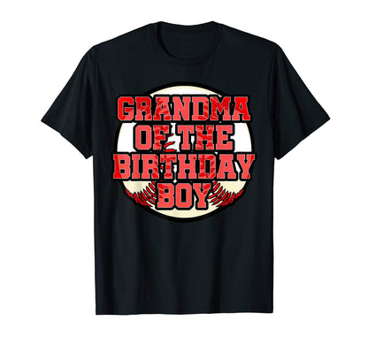 Grandma Birthday Baseball Bday Party T-Shirt - Custom Art Print for Adults - T-Shirt, Sweatshirt, Hoodie