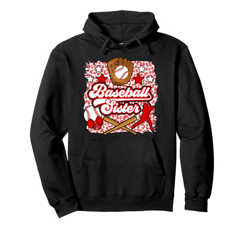 Baseball Sister Baseball Player Hoodie - Custom Art Print for Adults - T-Shirt, Sweatshirt, Hoodie