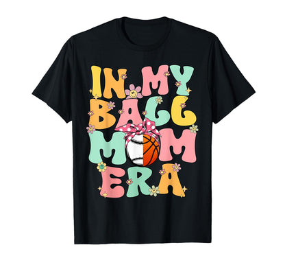 My Ball Mom Era Groovy Baseball T-Shirt - Minimalist Print for Adults - T-Shirt, Sweatshirt, Hoodie