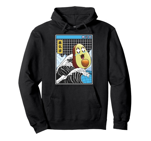 Happy Avocado Kanagawa Wave Digital Hoodie - Custom Art Print Men Women - T-Shirt, Sweatshirt, Hoodie