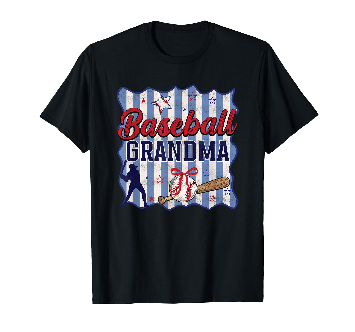 Preppy Stripe Sport Cheer Softball Baseball T-Shirt - Graphic Print Unisex - T-Shirt, Sweatshirt, Hoodie