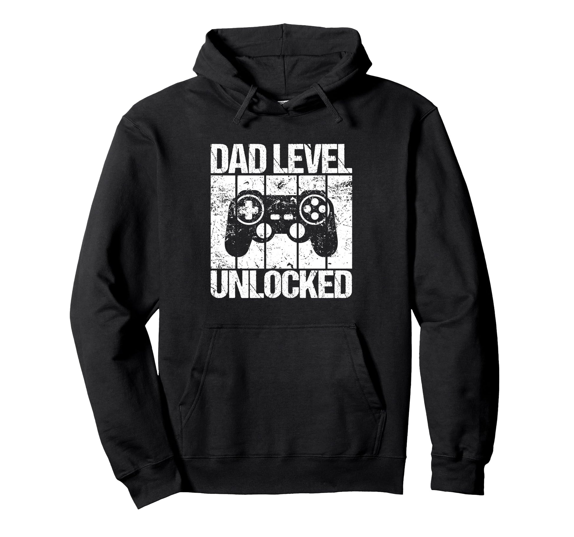 Dad Level Unlocked Gaming Hoodie - Casual Everyday Wear for Adults - T-Shirt, Sweatshirt, Hoodie