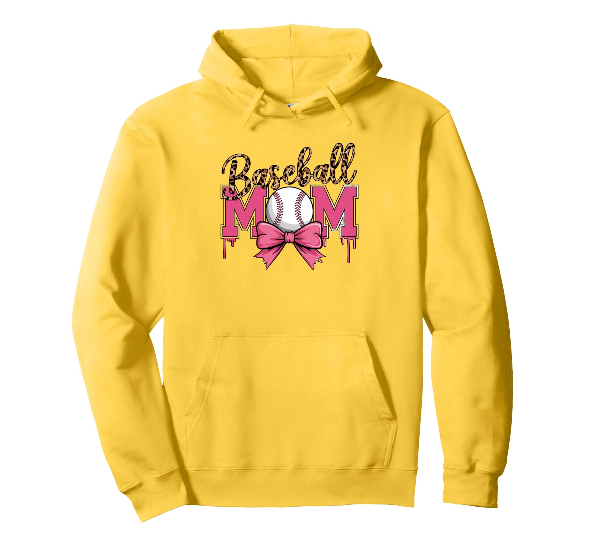 Baseball Mom Baseball Drip Coquette Bow Hoodie - Graphic Print Men Women - T-Shirt, Sweatshirt, Hoodie