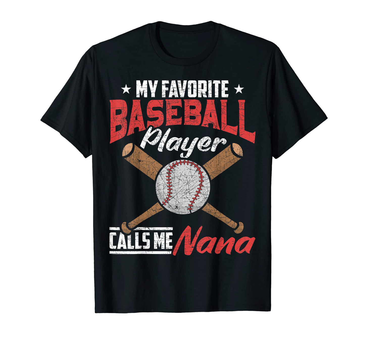 Grandma My Favorite Baseball Player T-Shirt - Minimalist Print Men Women - T-Shirt, Sweatshirt, Hoodie