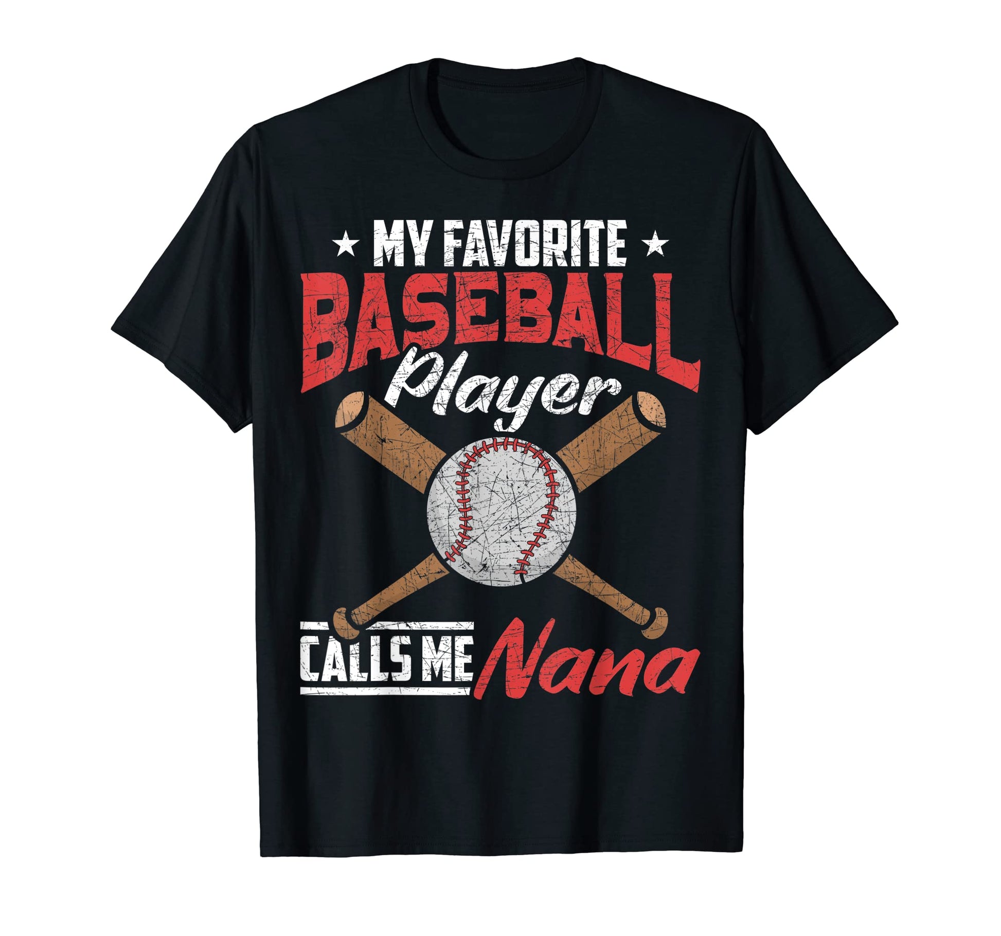Grandma My Favorite Baseball Player T-Shirt - Minimalist Print Men Women - T-Shirt, Sweatshirt, Hoodie