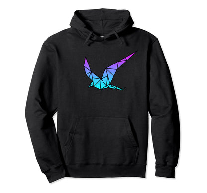 Bird Origami Vaporwave Aesthetic Love Hoodie - Trendy Graphic Unisex - T-Shirt, Sweatshirt, Hoodie