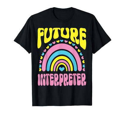 Future Interpreter Bright Rainbow T-Shirt - Unique Graphic Men Women - T-Shirt, Sweatshirt, Hoodie