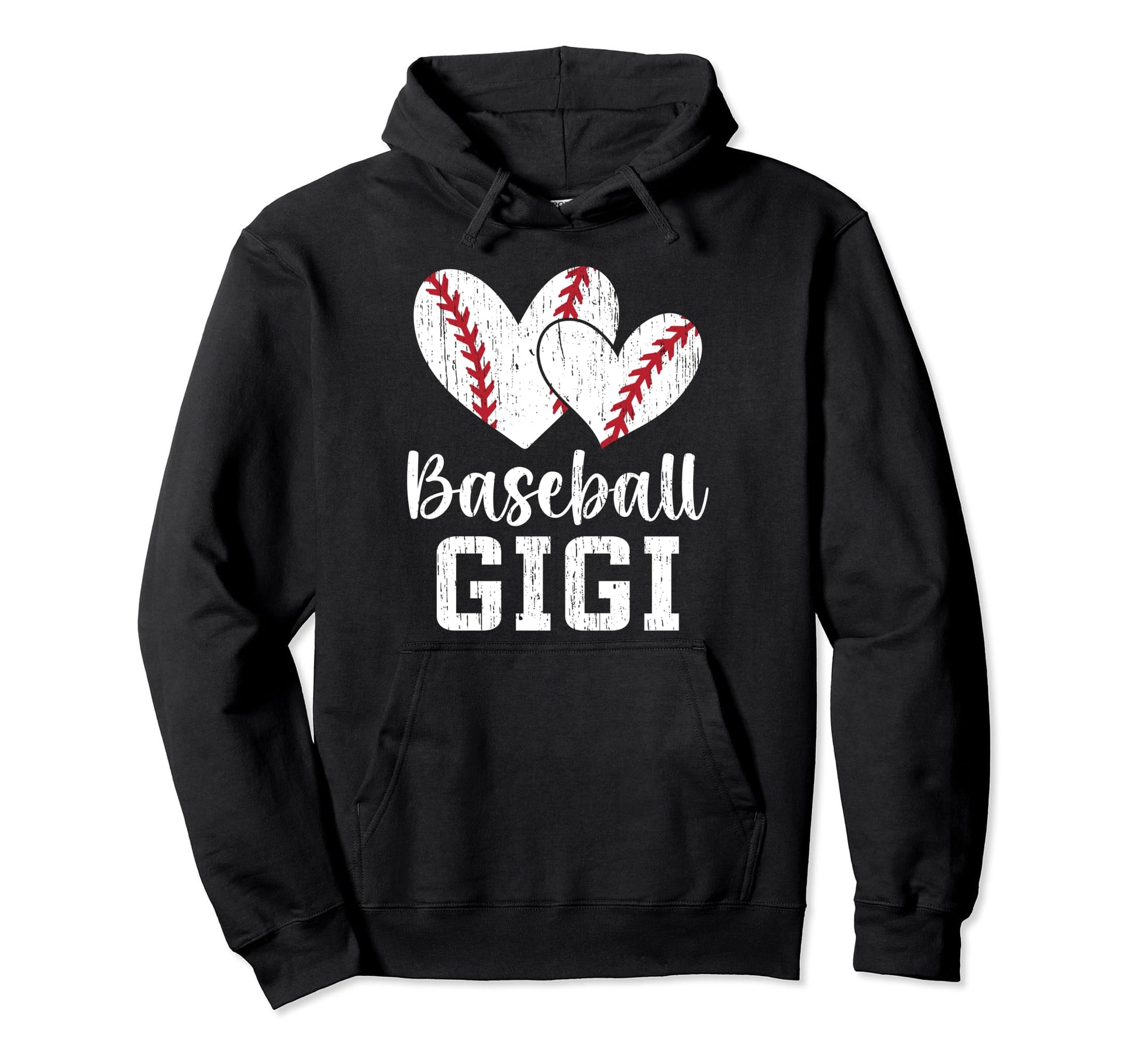 Baseball Gigi Hearts Grandma Gigi Baseball Hoodie - Novelty Apparel Unisex - T-Shirt, Sweatshirt, Hoodie
