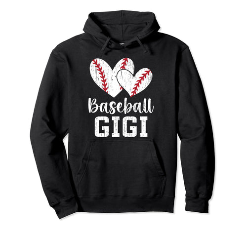 Baseball Gigi Hearts Grandma Gigi Baseball Hoodie - Novelty Apparel Unisex - T-Shirt, Sweatshirt, Hoodie