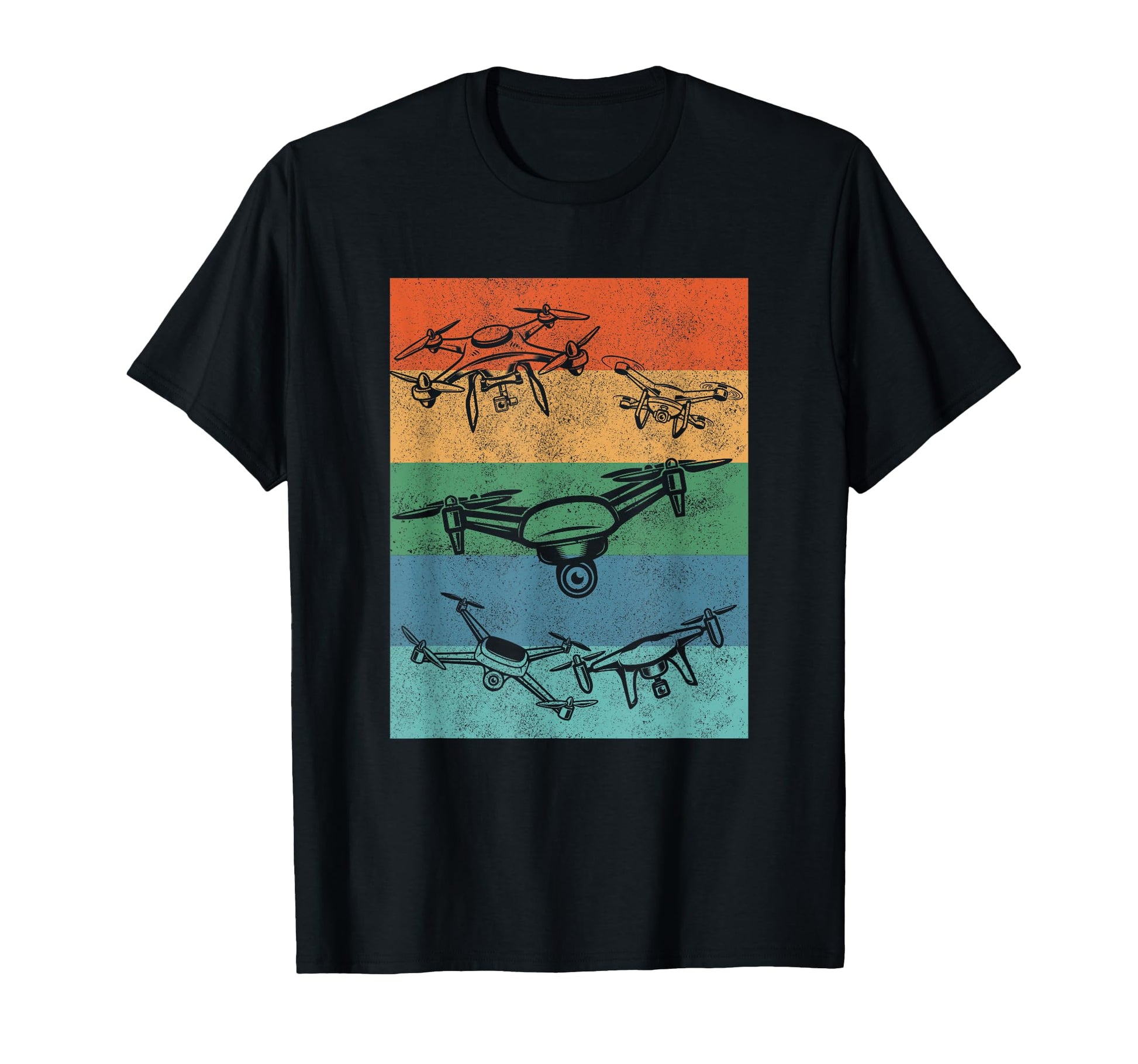 Quadcopter Drone Pilot Quadrotor Fpv T-Shirt - Aesthetic Graphic Men Women - T-Shirt, Sweatshirt, Hoodie