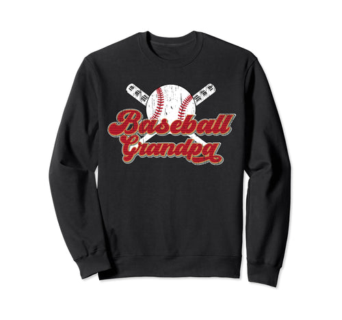 Baseball Grandpa Baseball Player Sweatshirt - Minimalist Print Unisex - T-Shirt, Sweatshirt, Hoodie