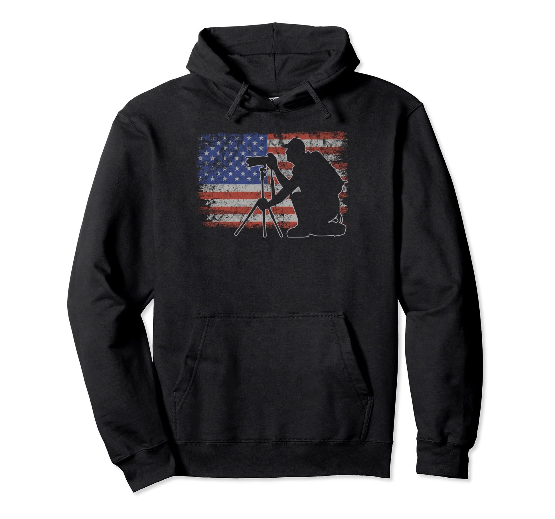 Photography Usa Flag Camera 4Th July Hoodie - Custom Art Print Unisex - T-Shirt, Sweatshirt, Hoodie