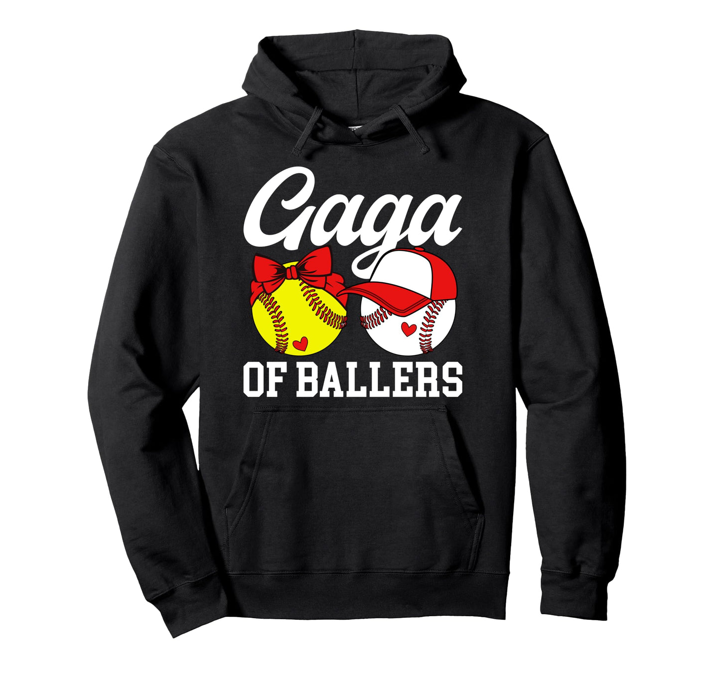 Gaga Ballers Baseball Softball Gaga Hoodie - Unique Graphic for Adults - T-Shirt, Sweatshirt, Hoodie