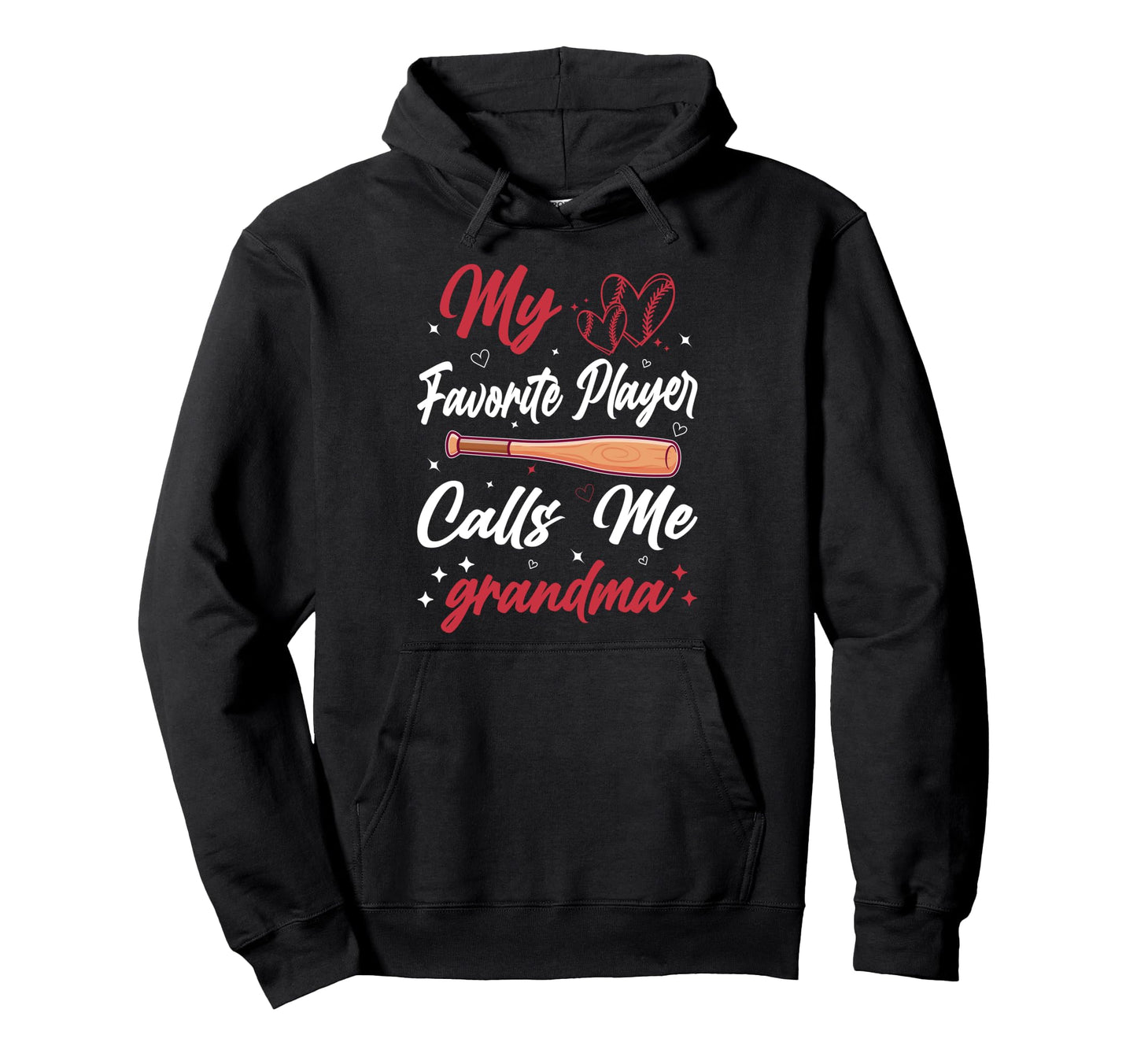 My Favorite Player Calls Me Grandma Hoodie - Minimalist Print for Adults - T-Shirt, Sweatshirt, Hoodie