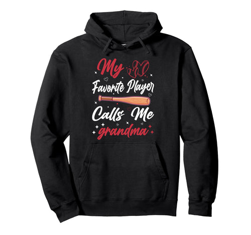 My Favorite Player Calls Me Grandma Hoodie - Minimalist Print for Adults - T-Shirt, Sweatshirt, Hoodie