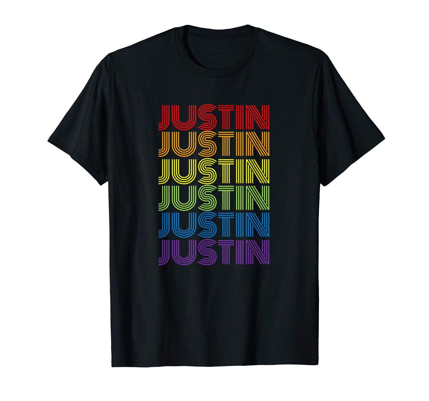 Justin Rainbow T-Shirt - Unique Graphic Men Women - T-Shirt, Sweatshirt, Hoodie