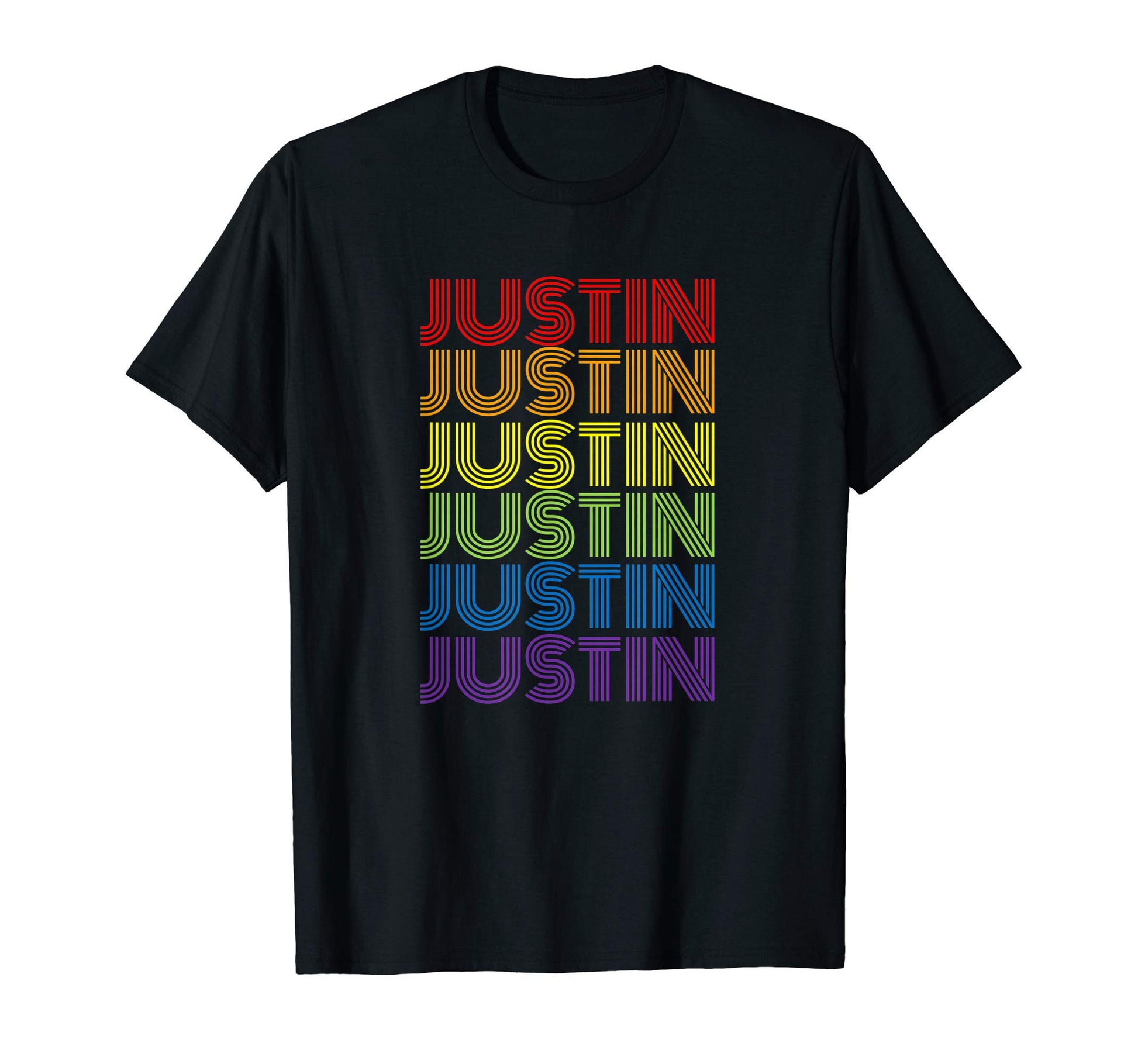 Justin Rainbow T-Shirt - Unique Graphic Men Women - T-Shirt, Sweatshirt, Hoodie