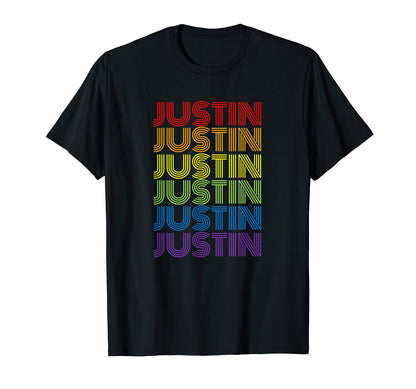Justin Rainbow T-Shirt - Unique Graphic Men Women - T-Shirt, Sweatshirt, Hoodie